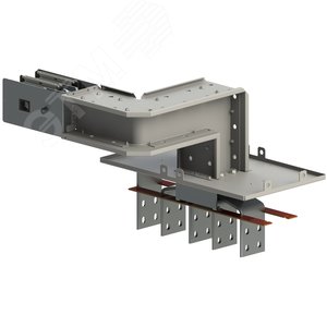 Секция магистральная  присоединительная ШМА-5 4000А IP55 AL 3P+N(100%)+PE (корпус)  к шкафу угловая вертикальная в пространстве левая ШМА 5.10.4000.53