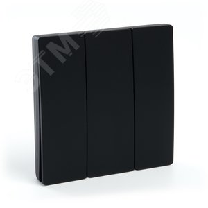 Кнопка-выключатель беспроводной 230V 500W трехклавишный, черный