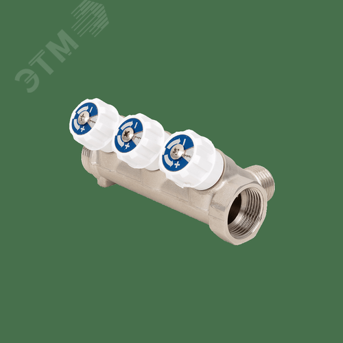 Коллектор резьбовой с вентилями ВМ 3/4x3/4x1/2x4