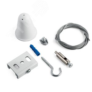 Комплект для подвесного монтажа STR-30-W-MK-3 для трехфазного шинопровода белый 3м