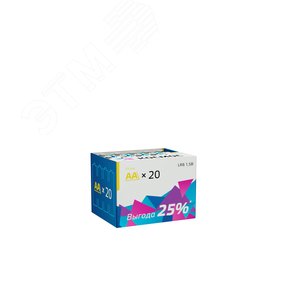 Батарейка  LR6 (AA) 1.5V Alkaline 20BOX