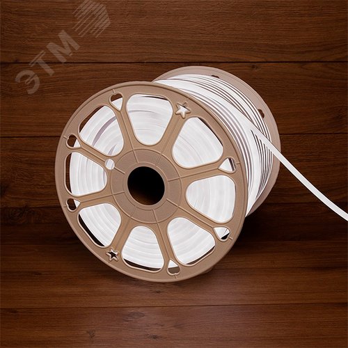 Неон гибкий SMD 8х16 мм 120 LED/м белый односторонний 24В 50 м