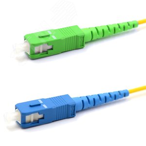 Патч-корд оптический переходной SM 9/125 OS2 SC/APC-SC/UPC Simplex LSZH 5м,