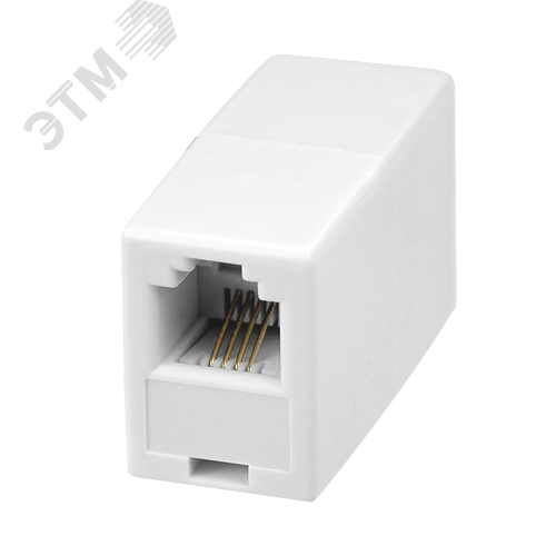 Соединитель проходной 6P4C (RJ-11)