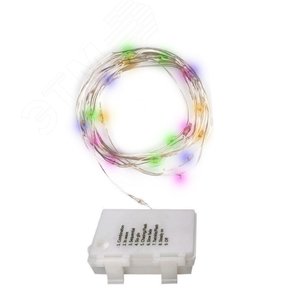 Гирлянда светодиодная Роса DC-G03-50M, 50 мульти, microLED, 5.1 м, 8 режимов, 3xAA