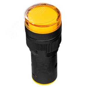 Лампа AD16DS(LED) матрица D16мм желтый 24В AC/DC