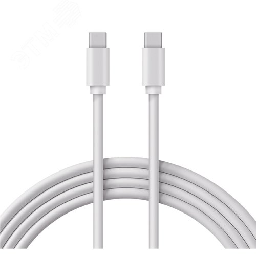 Кабель Type-C - Type-C 2A, 1m, PVC, white, 18-1833,