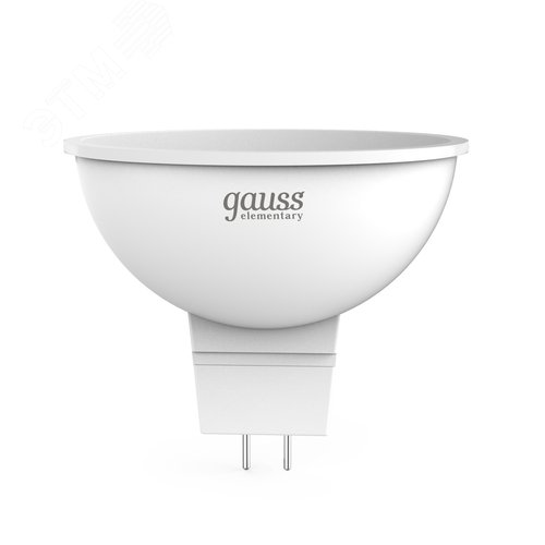 Лампа светодиодная LED 7 Вт 570 лм 6500К софит MR16 холодный GU5.3 AC 220В Elementary Gauss