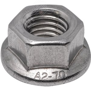 Гайка шестигранная с фланцем DIN 6923 М 6 A2
