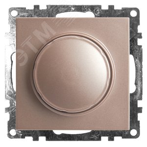 Выключатель диммирующий TRIAC (механизм) 250В, 500W, серия Катрин, шампань