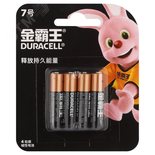 Элемент питания Duracell ААА алкалиновый 1,5v 4 шт. LR03-4BL Basic (CN)