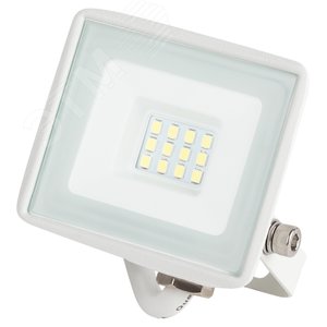 Прожектор светодиодный ДО-10Вт 6500К 800Лм IP65 белый 10w холодный 200-240В LPR-023-W-65K-010
