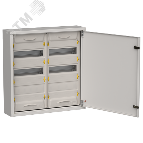 TITAN 5 Корпус металлический ЩРн-72 (2х36) 585х570х140мм IP31 серый (одна дверь) IEK
