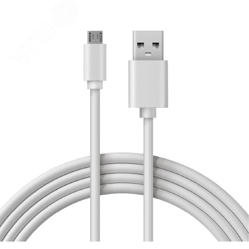 Кабель USB-micro USB, PVC, white, 1mе, 18-4269,