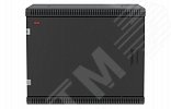 Шкаф телекоммуникационный настенный разборный черный 9U 600x450 ШТ-НСр-9U-600-450-М-Ч дверь металл