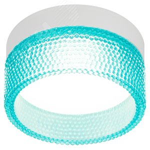 Светильник встраиваемый под лампу GX53 DK97 WH/Blue белый голубой
