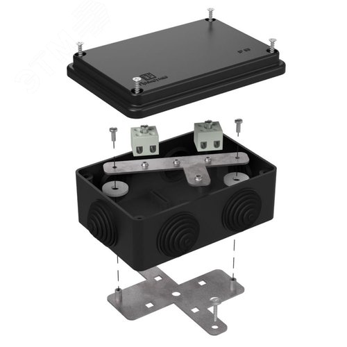 Коробка огнестойкая для о/п 40-0340-FR2.5-4 Е15-Е120 RAL9005 120х80х50 (20 шт/кор)