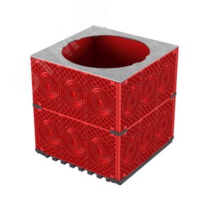 Кабельный колодец связи (ККС) пластиковый для кабельной канализации, 750х750х750 мм, под разгрузочную плиту