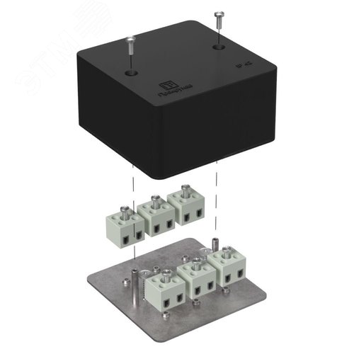 Коробка огнестойкая для кабель-канала 40-0460-FR2.5-12 Е15-Е120 RAL9005 85х85х45 (44 шт/кор)