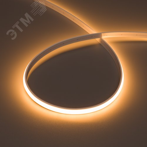 Лента герметичная MOONLIGHT-TOP-M280-10x5mm 24V Warm2200 15 W/m, IP65, 5m, wire x1, вывод прямой, 3 года