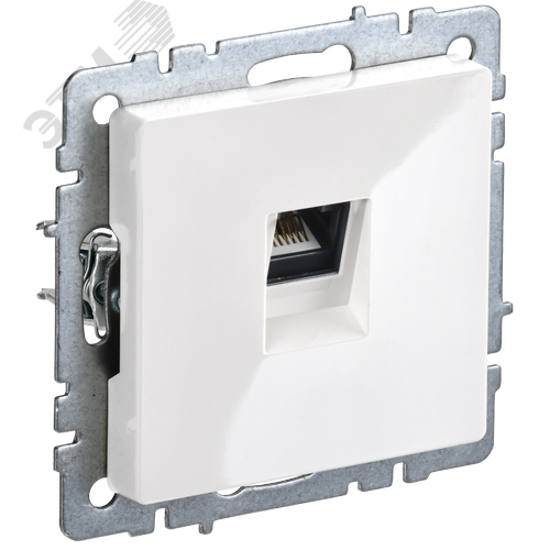 BRITE Розетка компьютерная RJ45 кат.5E РК10-БрБ белый
