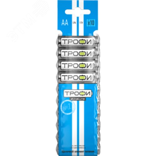 Батарейка Трофи LR6-10BL ENERGY POWER Alkaline (100/800/19200)