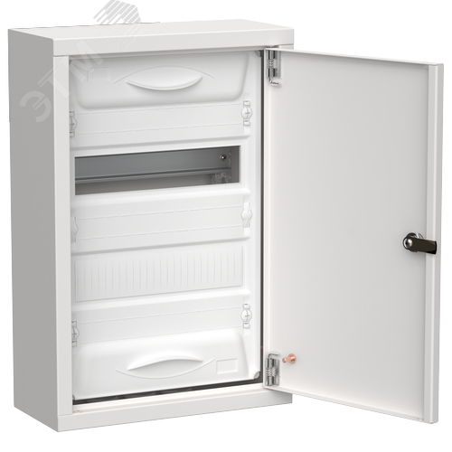 TITAN 5 Корпус металлический ЩРн-24 (1х24) 460х310х140мм IP31 белый (одна дверь) IEK