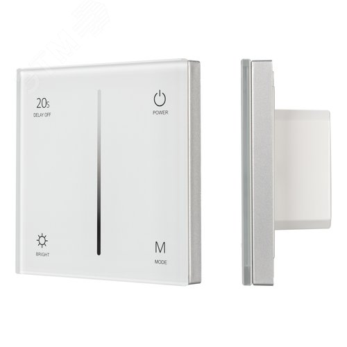 Панель SMART-P36-DIM-IN White 230V, 1.5A, TRIAC, Sens, 2.4G ARL, IP20 пластик, 5 лет