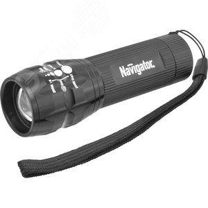 Фонарь светодиодный NPT-CM03-3AAA 1LED 3Вт металл