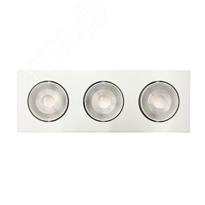Светильник светодиодный ДВО-413 3x8W 4000K 55° белый карданный IP40  JazzWay