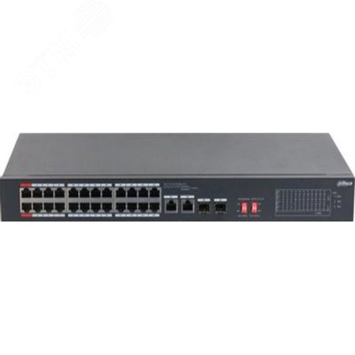 Коммутатор неуправляемый 26 портов Combo/SFP 10 100 1000 Мб/с  PoE 375Вт
