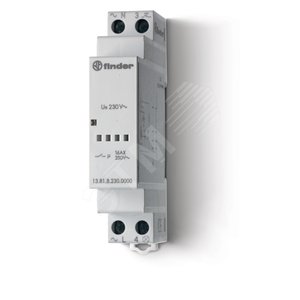 Реле модульное электронное шаговое, 1NO 16A, питание 230В АC, ширина 17.5мм, IP20