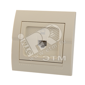 DERIY Розетка RJ45 крем