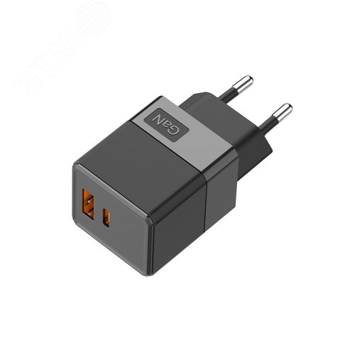 Устройство зарядное сетевое с двумя портами USB-A и USB-C 35Вт