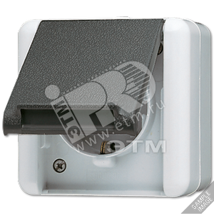 Розетка штепсельная SCHUKO 16А 250V с защитой от детей накладная IP44