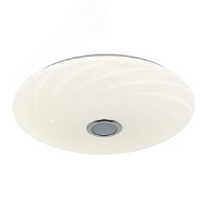 Светильник светодиодный накладной ULI-D291 72W/SW+RGB/50 MERCURY Диммируемый Пульт ДУ (в/к) Встроенная Bluetooth колонка Теплый свет (3000К) /(4000К)/ Дневной свет(6500К)/ RGB 5700 Лм