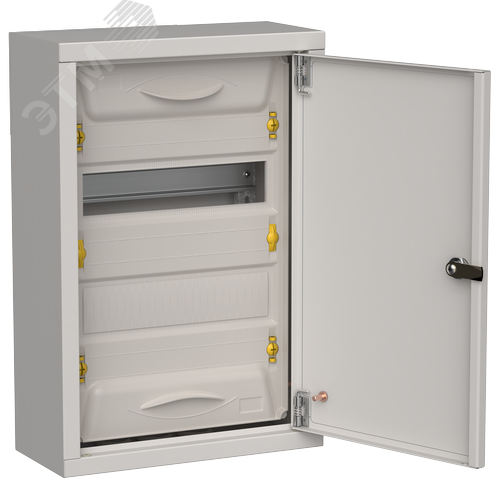 TITAN 5 Корпус металлический ЩРн-24 (1х24) 460х310х140мм IP31 серый (одна дверь) IEK