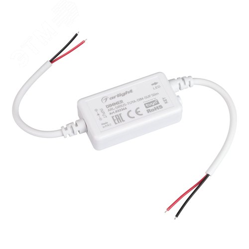 Диммер ARL-SIRIUS-TUYA-DIM-SUF Slim (12-24V, 1x6A, 2.4G) (ARL, IP20 Пластик, 3 года)
