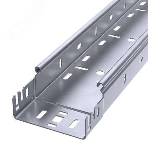 Лоток перфорированный Профи INOX (AISI 316) 100х50x6000 (1,0 мм) (12 м/уп)