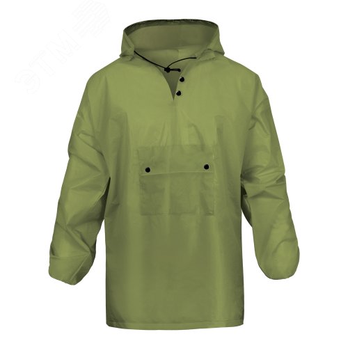 Дождевик HOODY EVA, зеленый, с чехлом, 100 мк
