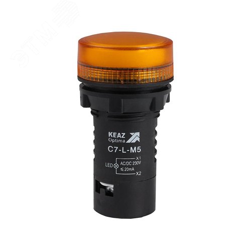 Лампа светодиодная желтая C7-L-M5 230 В AC/DC XB7EV05MP