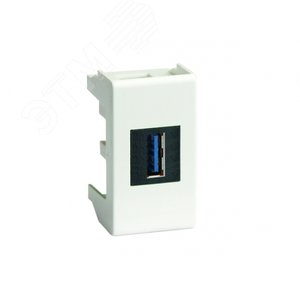 Розетка USB 3.0 Viva белая 1 модуль