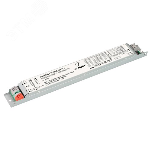 Блок питания ARJ-SP-50-PFC-1-10V-DALI2-PD (50W, 9-58V, 0.7-1.4A) (IP20 Пластик, 5 лет)