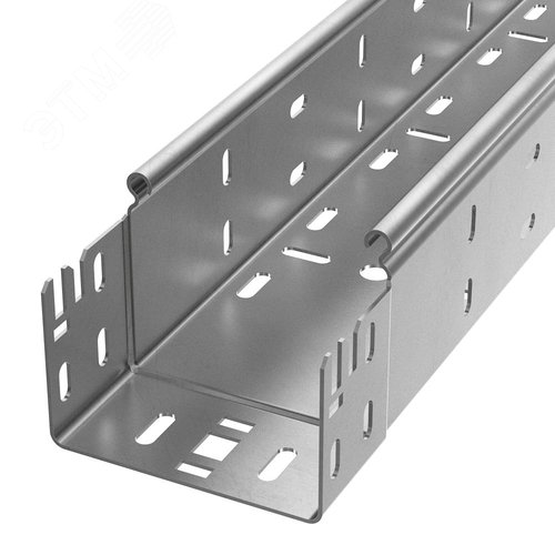 Лоток перфорированный Профи INOX (AISI 304) 100х80x3000 (1,2 мм) (6 м/уп)