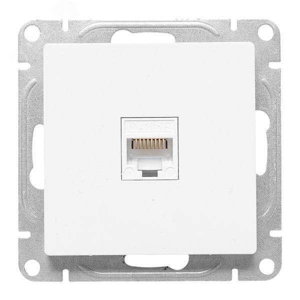 Эпика Механизм розетки RJ45 (cat5) белый EKF