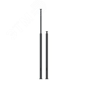 Телескопическая алюминиевая колонна, 2.7 - 4.2м, цвет чёрный, ДКС