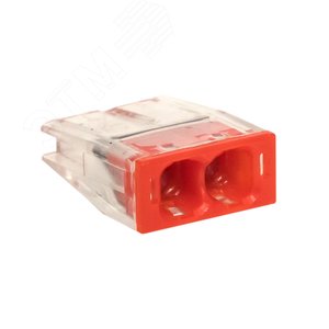 Клемма строительно-монтажная СМК 2273-242 PROxima с пастой 2 отверстия 0.5-2.5мм.кв.