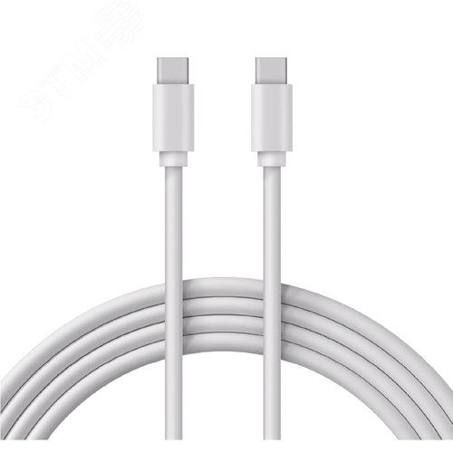 Кабель Type-C - Type-C PD 100W, 1m, PVC, white, 18-1832,