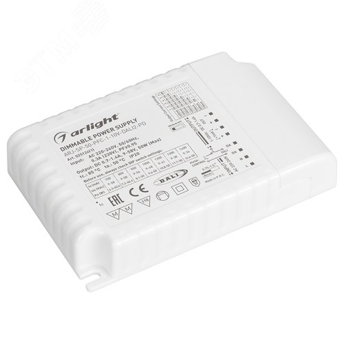 Блок питания ARJ-SP-50-PFC-1-10V-DALI2-PD (50W, 700-1400mA) (IP20 Пластик, 5 лет)