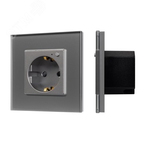 Розетка электрическая с Zigbee управлением SCT-OMALI-EUZB1-PL-GR 240V, 16A, Zigbee